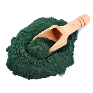 Suplemen Spirulina kualitas tinggi dalam bentuk tablet, terbuat dari ekstrak Spirulina dan bubuk Spirulina untuk nutrisi optimal.