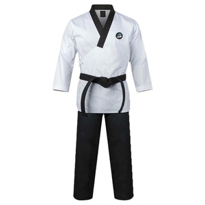 Ensembles d'uniformes de Taekwondo de haute qualité pour professionnels, mélange polyester/coton, respirants, durables, couleur personnalisable, unisexe adulte - Product Image 1