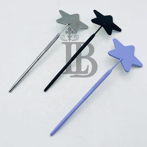 Miroir à cils tendance en acier inoxydable, forme étoile, nouveau miroir cosmétique durable pour extensions de cils en vison - Product Image 3