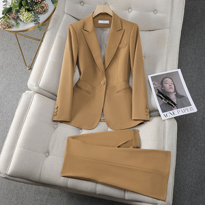 Veste de sport pour femmes de haute qualité, tailleur de bureau pour femmes, blazer et pantalon formels pour femmes, ensemble deux pièces - Product Image 5