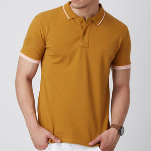 T-shirt Piqué Eagle pour Homme Grande Taille Respirant à Manches Courtes en Coton Lavé Doux 100% avec Broderie de Logo Personnalisé - Product Image 4
