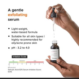 Sérum minimaliste à 2 % d'acide salicylique pour l'acné et les points noirs |   Traitement resserrant les pores pour peaux grasses et sujettes à l'acné |   1 fl oz (30 ml) - Product Image 2