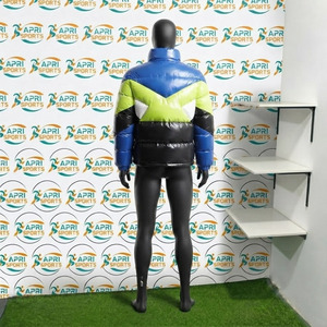 Best Selling Premium Polyester Nylon Fabric Made Men's Puffer <b>Padded</b> Jacket <b>Hip</b> Hop Party Wear Clothes Stand Collar Jackets - Product Image 3