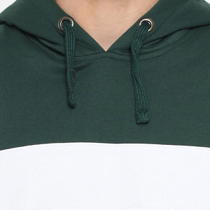 Conjunto Deportivo con Capucha para Hombre, Color Verde y Blanco, Sudadera y Pantalones Casuales, 100% Algodón, Felpa Francesa, Ropa de Otoño - Product Image 6