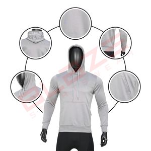 เสื้อฮู้ดผ้าฟลีซ500gsm สำหรับผู้ชายแนวสตรีทแต่งลายปักสำหรับฤดูหนาวโลโก้ได้ตามต้องการ - Product Image 5