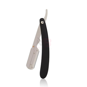 Nueva Navaja de Afeitar Manual de Una Sola Hoja para Barbería, Cuchilla de Afeitar de Acero Inoxidable con Mango Plegable - Product Image 2