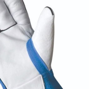 Gants de soudage en cuir de vache de 16 pouces, résistants à la chaleur, ignifuges, respirants, confortables, anti-éclaboussures, protection contre les éclaboussures de métal fondu - Product Image 2