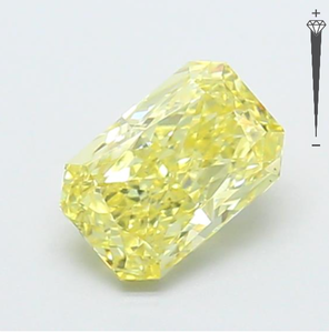 Diamante Cultivado en Laboratorio con Certificación IGI, Corte Radiante de 0.95 CT, Color Amarillo Intenso Fantasía, Claridad VS2, CVD LG 782655443, ROYAL GEMS PARA JOYERÍA - Product Image 3