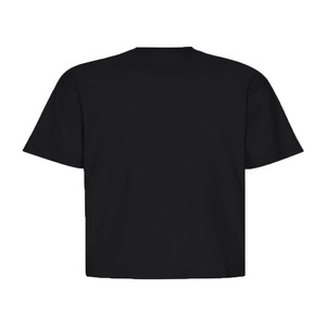 Camiseta Larga de Manga Corta con Cuello Redondo y Bordado para Mujer, Talla Grande, 100% Algodón Orgánico, Transpirable, Ecológica, Informal - Product Image 1