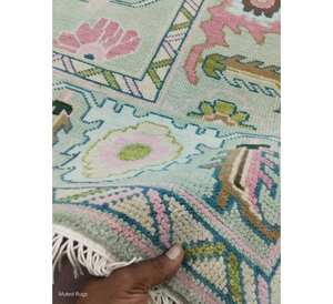 Antique High Mohawk Hand-Knotted 8x10 Persian Wool Area Rug Multi-Color Abstract Pattern for Living & Dining Room Set - Product Image 3