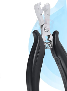 High Demanded Professional Metal Hair <b>Extension</b> Tools Black Color Coated <b>Micro</b> Link Pliers Salon Use - Product Image 2
