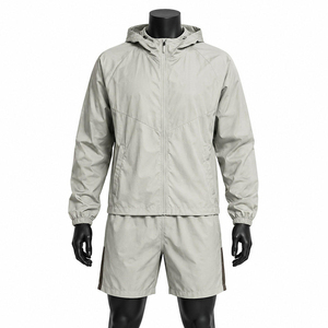 Produit tendance : Ensemble short coupe-vent respirant pour l'été, 100 % nylon, à prix réduit - Product Image 1
