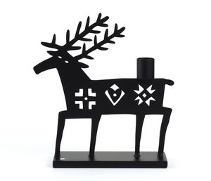 Modern Decorative Iron Metal Candle <b>Holder</b> Matte <b>Black</b> <b>black</b> <b>Candlestick</b> for Home Decoration - Product Image 1