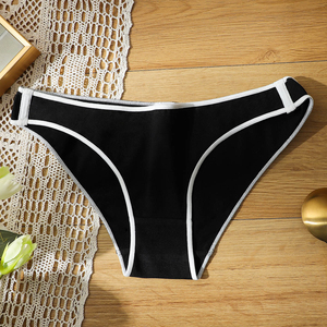 Culottes de bikini taille basse pour femmes, couleur bonbon, mignonnes, unies, respirantes, en nylon et coton, sans couture - Product Image 4