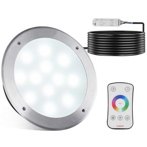 Illuminazione LED per Piscina 12V, Diametro 10 Pollici, 40W RGBW Multicolore, Luce Sommergibile per Piscine e Spa, Include Cavo da 50 Piedi - Product Image 2
