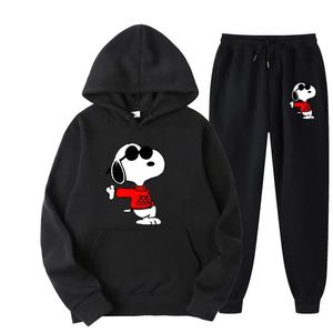 Conjunto de Sudadera y Pantalones Deportivos de Anime para Mujer y Hombre, Sudadera con Capucha para Parejas, Ropa Deportiva Y2K, Estilo Urbano - Product Image 6