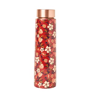 Bouteille d'eau en métal à motif bohème, très vendue, avec couvercle, gourde de voyage portable - Product Image 4