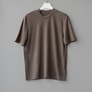 เสื้อยืดสีเบจผ้าคอตตอน 100% หนัก 240GSM แบบสั่งทำพิเศษ พร้อมบริการพิมพ์ลายนูน พิมพ์สกรีน ปักลาย  ทรงไหล่ตก - Product Image 4
