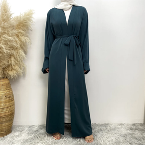 แฟชั่นมุสลิมดูไบ อาบายะ ชุดฮิญาบยาวพร้อมเข็มขัด เสื้อผ้าอิสลาม อาบายะ ชุดแอฟริกันสำหรับผู้หญิง คาฟตัน โรบ มุสลิม - Product Image 2