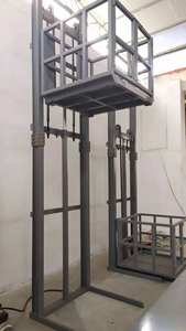 ZHONGXIANG Monte-charge hydraulique compact 500 kg, alimentation CA, base sur rail, 2 roues rigides, garantie 1 an, état neuf pour les usines - Product Image 3