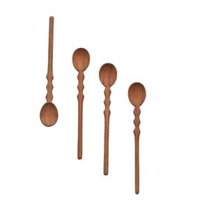 2025 Hot Selling Handcrafted Acacia <b>Wooden</b> <b>Spoon</b> <b>Set</b> of 4 Various Designs for Serving Cooking and Weddings - Product Image 1