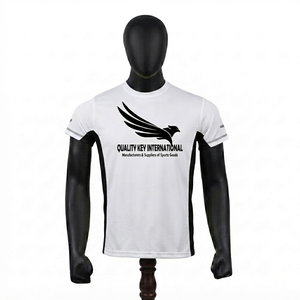 Chemise de sport décontractée pour homme, 100% coton, manches longues, col rond, coupe ample, anti-rides, séchage rapide, anti-UV, écologique, respirante - Product Image 2