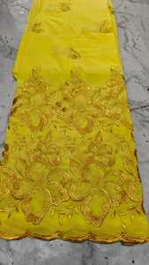 High Quality Woven Combed Cotton Voile <b>Fabric</b> Breathable Embroidery Traditional Multicolour Women's Thoub Lafaya Sudanese <b>Medium</b> - Product Image 2