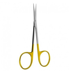 Ciseaux de tenotomie Stevens courbés 11 cm en carbure de tungstène et acier inoxydable, instrument chirurgical manuel de précision pour tissus, certifié CE, haute performance - Product Image 1