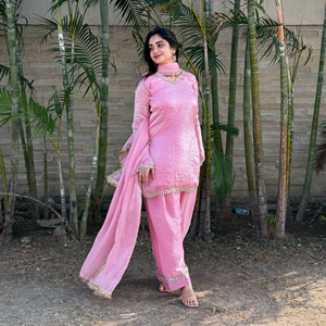 Salwar Kameez traditionnel en coton pour femmes, coupe ample, longueur cheville, bleu clair, tenue décontractée, style Inde Pakistan - Product Image 6
