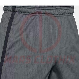 Fabricación profesional de pantalones cortos de malla a la moda para hombre, transpirables, de color sólido, con talla personalizada, para verano. - Product Image 6