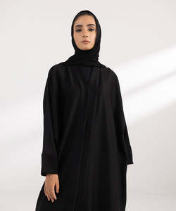 Custom Design Solid Color Custom Logo <b>Plus</b> <b>Size</b> Spring Autumn Islamic <b>Dress</b> Abaya Comfortable Breathable Women's Wholesale OEM - Product Image 6