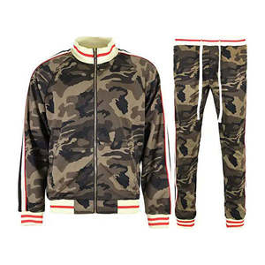 Ensemble de survêtement camouflage pour homme, veste à manches longues et pantalon, tenue en deux pièces, style hip-hop - Product Image 4