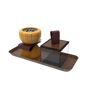 Juego de quemador de incienso HeritageNoor, soporte de incienso de madera artesanal con bandeja, diseño árabe clásico para una decoración elegante del hogar. - Product Image 5