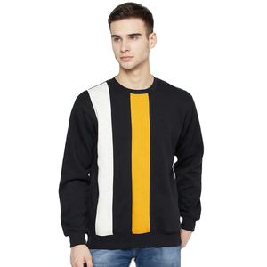 Sweat-shirt en molleton de coton et polyester de qualité pour hommes, impression de logo personnalisée, col rond uni, teinture unie, vente en gros pour l'hiver - Product Image 5