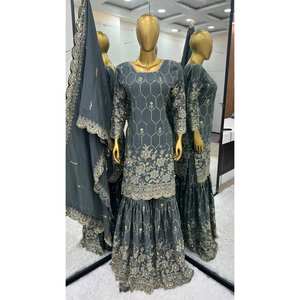 Beautiful <b>Party</b> <b>Jumpsuit</b> with Top-Bottom and Dupatta Elegant Wear for Special Occasions - Product Image 2