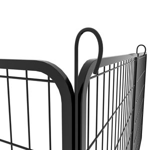 Recinto per cani in metallo resistente a 12 pannelli con porta, altezza 100 cm, box esterno per animali domestici, non adatto per il ritiro in auto - Product Image 4