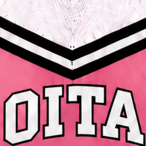 Haut court de cheerleading rose, blanc et noir sans manches pour femmes et filles – Idéal pour l'entraînement sportif et les uniformes d'équipe - Product Image 6