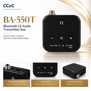 เครื่องส่งสัญญาณบลูทูธ 5.4 รุ่น CC&C BA-550T ได้รับการรับรองจาก FCC |   กล่องกระจายเสียงที่ได้มาตรฐานการควบคุม สำหรับการจัดหาแบบ OEM - Product Image 1