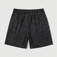 Shorts décontractés tendance pour hommes, impression DTG de haute qualité, motif lettres, tricotés, avec cordon de serrage central et poches, 100% coton, vente en gros