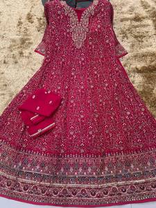 ชุดสัลวาร์ คามีซ อนารกาลี คุณภาพสูง ระดับไฮเอนด์ สำหรับผู้หญิง ดีไซน์หรูหรา ปักลายสวยงาม ผ้าจอร์เจตต์ สำหรับงานแต่งงานแบบดั้งเดิม ฤดูหนาวและฤดูร้อน - Product Image 2