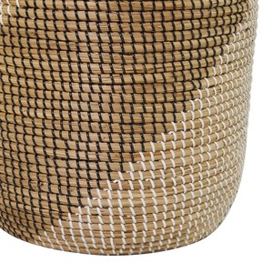 Panier en jonc de mer rustique écologique fait main multifonctionnel pour le rangement du linge, fourni par le fabricant Viettrustic, OEM - Product Image 2