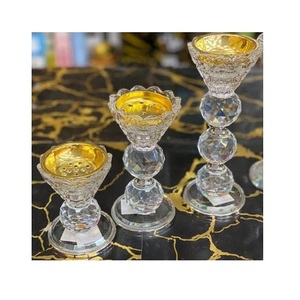 Acrylic And Metal Gold Color <b>Bakhoor</b> Burner Set Of Three Different Sizes Incense <b>Oud</b> Burner For Wedding Use - Product Image 1