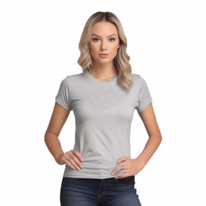 OEM <b>V</b>-<b>Neck</b> <b>T</b>-<b>Shirt</b> Solid Purple 100% Cotton Regular Fit Casual Style All Seasons Breathable Jersey Knitted Short Sleeve - Product Image 5