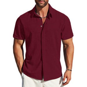 Chemises décontractées pour hommes à boutons, design personnalisé, anti-plis, séchage rapide, polyester/coton, export Pakistan, fournisseur OEM, marchés mondiaux - Product Image 1