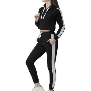 Meilleur produit : Survêtement pull-over pour femme, manches longues, couleur blanche unie, coupe ajustée, 100 % coton molletonné, impression personnalisée, pour femme - Product Image 4