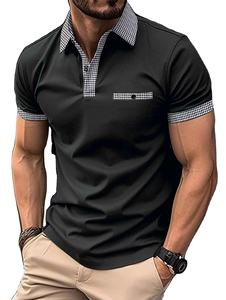 Nueva Camiseta Polo de Manga Corta para Hombre, Verano, Corte Regular, Transpirable, a Rayas, Antiarrugas, Tejido de Punto - Product Image 4