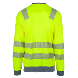 Vêtements de travail haute visibilité pour hommes grandes tailles, t-shirts réfléchissants à manches longues pour ouvriers du bâtiment, en vente - Product Image 5