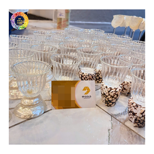 <b>Crystal</b> <b>Glass</b> Heart Shape Mug With Stem Transparent Glam Design For Party Decor, Elegant Natural Shell Wine <b>Glasses</b> for Wedding - Product Image 5