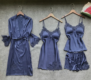 Ensemble de pyjama pour femmes de haute qualité, vêtements décontractés pour la maison, chemise à carreaux, manches longues, ensemble pour femmes - Product Image 4