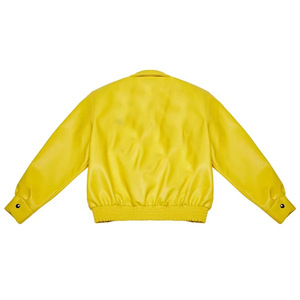 เสื้อแจ็คเก็ตเบสบอลบอมเบอร์ผ้าขนสัตว์ระบายอากาศปักโลโก้ตามสั่งสำหรับผู้ชาย หนังวัวเย็บติดกับผ้า ราคา $29 - Product Image 2